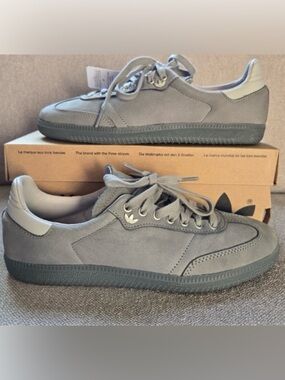🌺Adidas-Gray Suede Classic Low-Top Sneakers🌺
